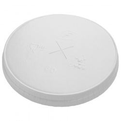 PLC-80-W2-0000 Paper lid with a straw hole d80 mm, white